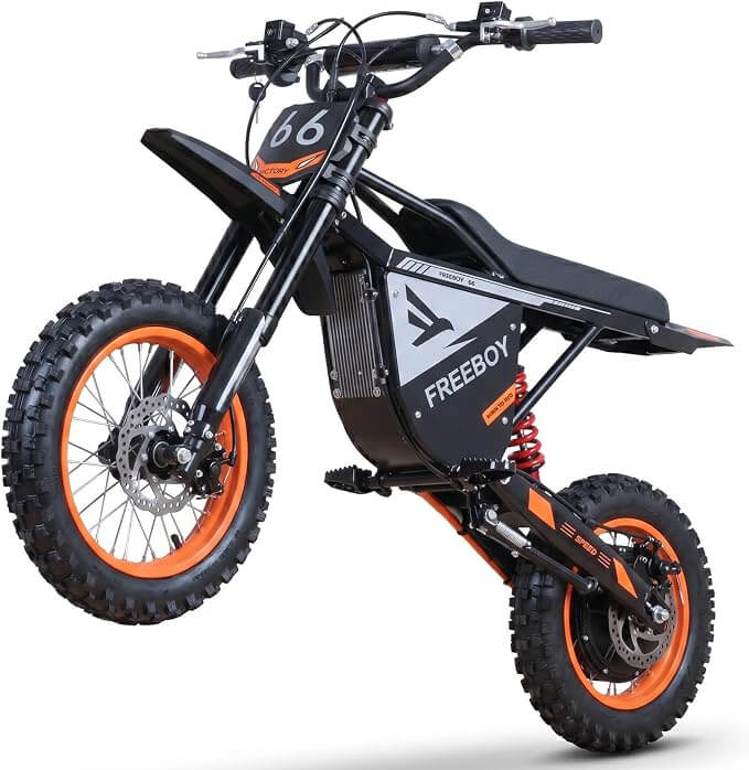Y66 Electric Dirt Bike for Teens & Adults, 3000W Peak Ebike, 48V 30Ah, 31MPH & 30Mile Electric Motorcycle, 12"/10" Off-Road Tire E-Bike, Hydraulic Disc Brake, Full Suspension