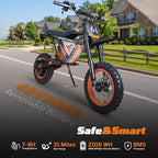 Y66 Electric Dirt Bike for Teens & Adults, 3000W Peak Ebike, 48V 30Ah, 31MPH & 30Mile Electric Motorcycle, 12"/10" Off-Road Tire E-Bike, Hydraulic Disc Brake, Full Suspension