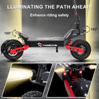 DOF Electric Scooter for Adults, 48V 13Ah Battery 1200W Rear-Wheel Drive, 11" Tubeless Off-Road Tires, Disc Brake System, Enhanced Shock Absorption, 3-Speed Modes, Finger Throttle, Key Lock Anti-Theft - image 6