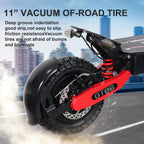 DOF Electric Scooter for Adults, 48V 13Ah Battery 1200W Rear-Wheel Drive, 11" Tubeless Off-Road Tires, Disc Brake System, Enhanced Shock Absorption, 3-Speed Modes, Finger Throttle, Key Lock Anti-Theft - image 5