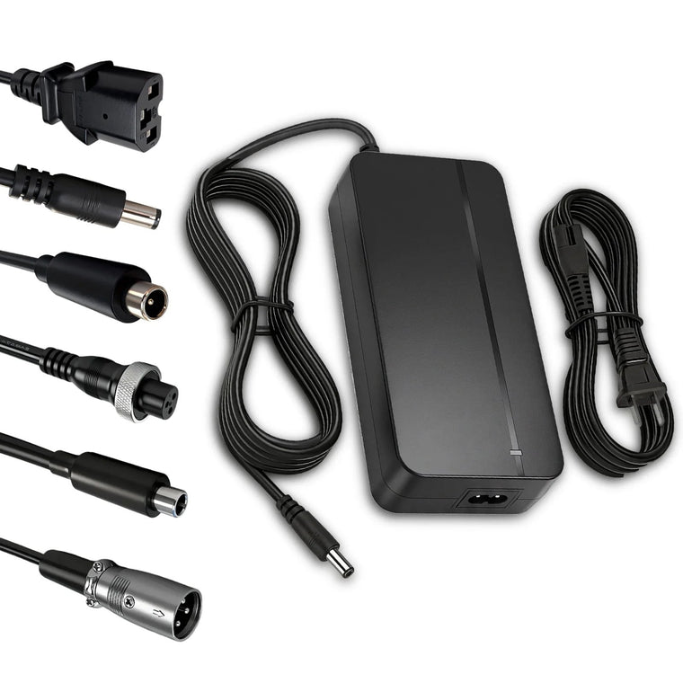 67.2V 2A E-Bike Charger | 7-in-1 Universal Plugs | Fits 60V E-Bikes